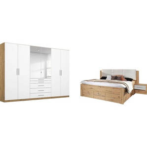 Schlafzimmer-Set RAUCH Weingarten Schlafzimmermöbel-Sets weiß (eichefarben artisan, weiß) Komplett Schlafzimmer