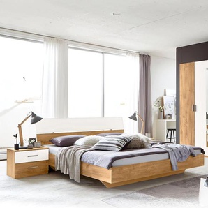 Schlafzimmer-Set WIMEX Katrin Schlafzimmermöbel-Sets weiß (plankeneichefarben, weiß) Komplett Schlafzimmer