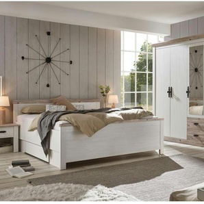 Schlafzimmer - weiß - Materialmix - 265 cm - 201 cm | Möbel Kraft