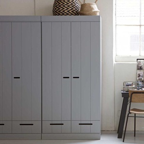 Schlafzimmerschrank im skandinavischem Design Hellgrau