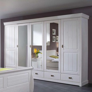 Schlafzimmerschrank in Weiß Glas