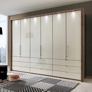 Schlafzimmerschrank mit Falttüren Creme Weiß