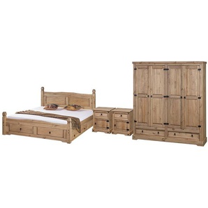 Schlafzimmerset II Braun/Beige/Kiefer Natur