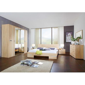 Schlafzimmerset Tulloch 4-teilig 180 x 200cm Braun