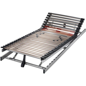Lattenrost SCHLARAFFIA Gigant 30 Plus KF Lattenroste Manuell Gr. B/L: 90 cm x 200 cm, 200 kg, grau (foliert) Lattenroste 90x200 cm Lattenrost extra stabil - belastbar bis 200 kg