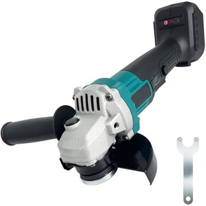 Schleifmaschine, Akku-Winkeldüse, 1800W 800W 125mm Winkelschleifer, Schleifwerkzeug mit Schiebegriff (ohne Batterie) kompatibel mit Makita 18V