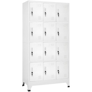 Schließfachschrank mit 12 Fächern 90x45x180 cm