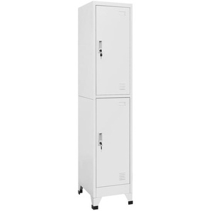 Schließfachschrank mit 2 Fächern 38x45x180 cm