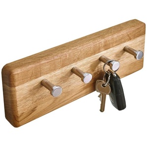 Schlüsselboard, Eiche, Holz, Eiche, massiv, 25x10x5 cm, Garderobe, Schlüsselboards & -kästen