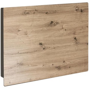 Schlüsselkasten, Schwarz, Eiche Artisan, Metall, 28x19x4 cm, Garderobe, Schlüsselboards & -kästen