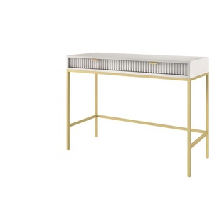 Selsey Schminktisch - grau - Materialmix - 104 cm - 77 cm | Möbel Kraft