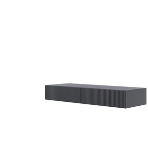Selsey Schminktisch hängend - schwarz - Materialmix - 110 cm - 16 cm | Möbel Kraft