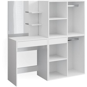 Schminktisch Isabelle, Weiß, 60 cm mit Schränken Vicco