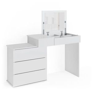 Schminktisch Lotos, Weiß, 117.4 cm Vicco