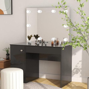 Schminktisch mit LED-Beleuchtung 110x55x145 cm MDF