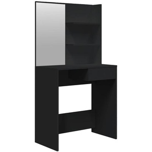 Schminktisch mit Spiegel Schwarz 74,5x40x141 cm