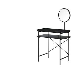 Schminktisch  Nasidi ¦ schwarz ¦ Maße (cm): B: 80 H: 129 T: 44.0
