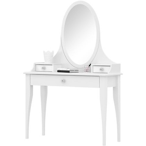 Schminktisch  Royal White ¦ weiß ¦ Maße (cm): B: 104 H: 154 T: 39.0
