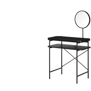 Schminktisch | schwarz | 80 cm | 129 cm | cm 44,0 |