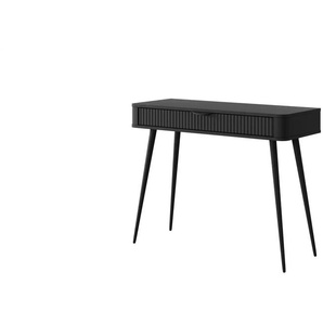 Schminktisch - schwarz - Materialmix - 100 cm - 78 cm | Möbel Kraft
