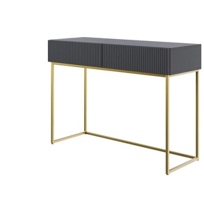 Selsey Schminktisch - schwarz - Materialmix - 110 cm - 79 cm | Möbel Kraft