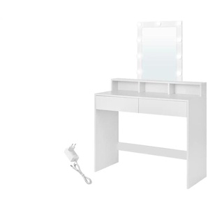 Schminktisch   ¦ weiß ¦ Maße (cm): B: 100 H: 145