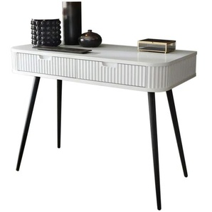 Schminktisch - weiß - Materialmix - 103 cm - 80 cm | Möbel Kraft