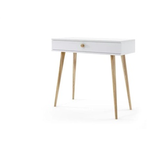 Schminktisch - weiß - Materialmix - 90 cm - 80 cm | Möbel Kraft