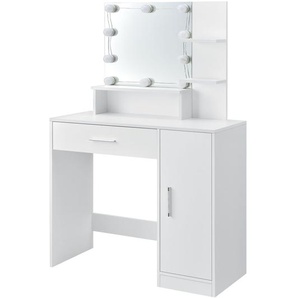 Schminktisch Zoey mit Spiegel & LED-Beleuchtung