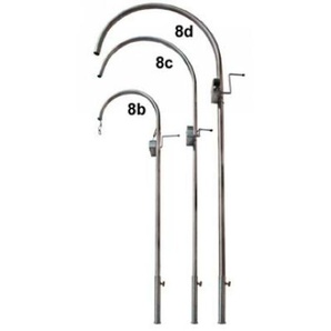 Schneider Grill - galgen Rondo aus Edelstahl Höhe 230 cm Schwenkgrill Schwenker