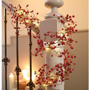 LED-Lichterkette SCHNEIDER Beere, Weihnachtsdeko rot Lichterketten Gr. Dioden 20 St., x Gesamtlänge 1,8 m, rot Adventskranz Lichterkette Weihnachtsbaumbeleuchtung Weihnachtsbaumkerze Weihnachtsdekoration Weihnachtsgirlande Lichterketten Lichternetze