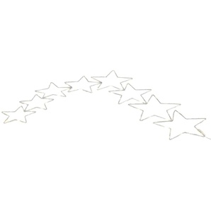 LED-Lichterkette SCHNEIDER Sternendeko, Weihnachtsdeko Lichterketten Gr. x, silberfarben Lichterkette Weihnachtsbaumbeleuchtung Weihnachtsbaumkerze Weihnachtsdekoration Lichterketten Lichternetze Batteriebetrieb
