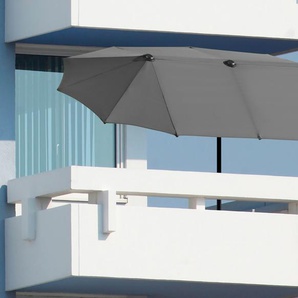 Balkonschirm SCHNEIDER SCHIRME Salerno Standschirme grau (anthrazit) Sonnenschirme mit Schutzhülle, ohne Schirmständer