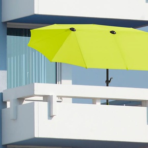 Balkonschirm SCHNEIDER SCHIRME Salerno Standschirme grün Sonnenschirme mit Schutzhülle, ohne Schirmständer
