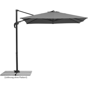 Schneider-Schirme Schneider Sonnenschirm RHODOS JUNIOR, Anthrazit, ca. 230 x 230 cm, quadratisch 759-15