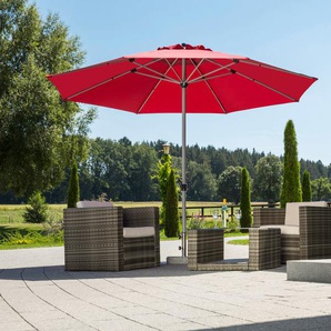 Sonnenschirm SCHNEIDER SCHIRME Gemini Standschirme rot (dunkelrot) Sonnenschirme ohne Schirmständer