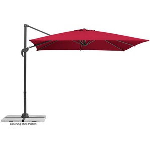 Schneider Sonnenschirm Rhodos Junior rot 270 x 270 cm Ampelschirm