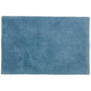 Schöner Wohnen Badteppich, Hellblau, Textil, rechteckig, 60x90 cm, für Fußbodenheizung geeignet, rutschfest, Badtextilien, Badematten