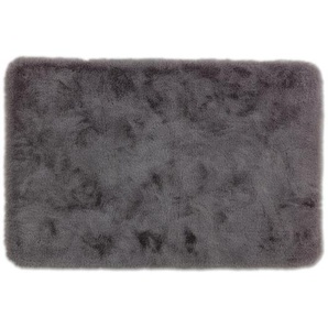 Schöner Wohnen Badteppich Bali, Grau, Textil, rechteckig, 40x60 cm, rutschfest, für Fußbodenheizung geeignet, Badtextilien, Badematten