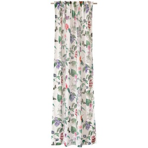 Schöner Wohnen Fertigvorhang SW-Blossom , Mehrfarbig , Textil , Floral , 130x250 cm , für Stange und Schiene geeignet , Wohntextilien, Gardinen & Vorhänge, Fertiggardinen, Fertiggardinen