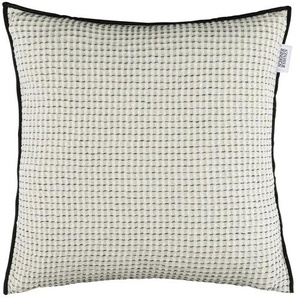 SCHÖNER WOHNEN Kissen Flex - weiß - Materialmix - 38 cm | Möbel Kraft