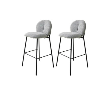 SCHÖNER WOHNEN Kollektion Barhocker 2er-Set   ¦ grau ¦ Maße (cm): B: 47 H: 103