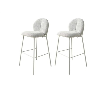 SCHÖNER WOHNEN Kollektion Barhocker 2er-Set ¦ grau ¦ Maße (cm): B: 47 H: 103