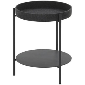 SCHÖNER WOHNEN Kollektion Beistelltisch  Twist ¦ grau ¦ Maße (cm): H: 49  Ø: 40