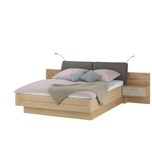 SCHÖNER WOHNEN Kollektion Bettanlage Multiline - holzfarben - Materialmix | Möbel Kraft