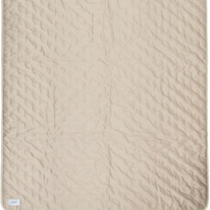 Bettüberwurf SCHÖNER WOHNEN-KOLLEKTION Soft Tagesdecken Gr. B/L: 140 cm x 240 cm, beige (sand) Tagesdecken mit Pünktchensteppung und eingenähtem Fließfutter