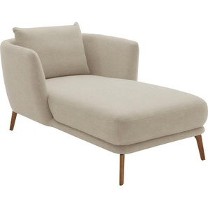 SCHÖNER WOHNEN-Kollektion Chaiselongue Pearl - 5 Jahre Hersteller-Garantie, auch in Bouclé. Füße Massivholz, Loveseat und Loungesessel, Maße (B/H/T): 101/71/161 cm