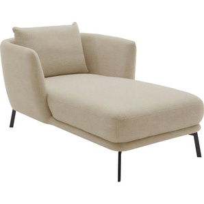 SCHÖNER WOHNEN-Kollektion Chaiselongue Pearl - 5 Jahre Hersteller-Garantie, auch in Bouclé, Maße (B/H/T): 101/71/161 cm, Füße aus Metall