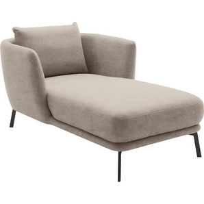 SCHÖNER WOHNEN-Kollektion Chaiselongue Pearl - 5 Jahre Hersteller-Garantie, auch in Bouclé, Maße (B/H/T): 101/71/161 cm, Füße aus Metall