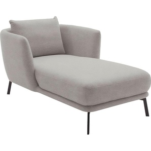 SCHÖNER WOHNEN-Kollektion Chaiselongue Pearl - 5 Jahre Hersteller-Garantie, auch in Bouclé, Maße (B/H/T): 101/71/161 cm, Füße aus Metall